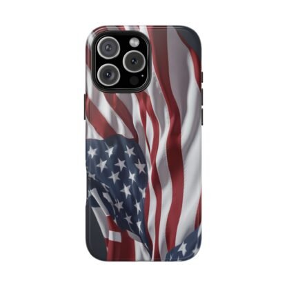 Patriotic Tough Phone Case - American Flag Design - Image 40