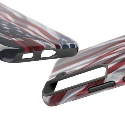 Patriotic Tough Phone Case - American Flag Design - Image 31