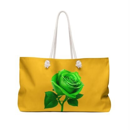 Weekender Tote Bag Green rose figure - Image 2