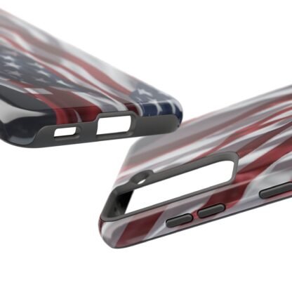 Patriotic Tough Phone Case - American Flag Design - Image 35