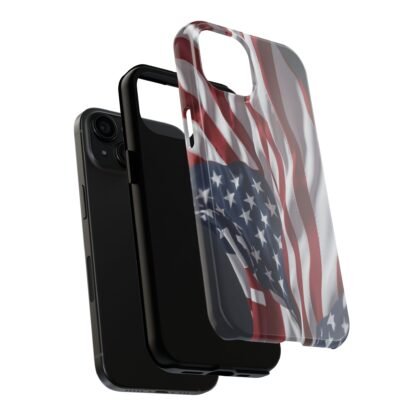 Patriotic Tough Phone Case - American Flag Design - Image 4