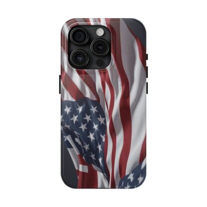 Patriotic Tough Phone Case - American Flag Design - Image 9