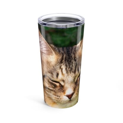 Tumbler cat figure "Fabio", Tumbler, Cat tumbler, Beach tumbler, big tubler, cat figure tumbler