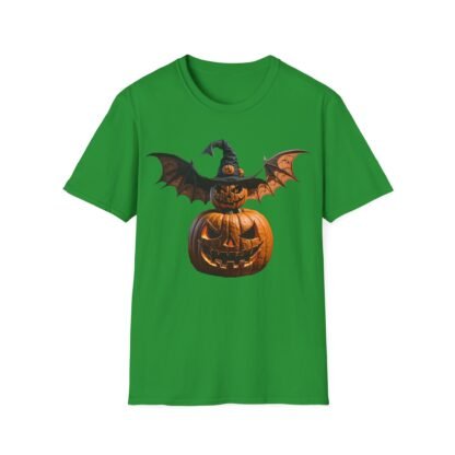 Halloween Unisex Softstyle T-Shirt Pumpkin and pumpkin bat - Image 29