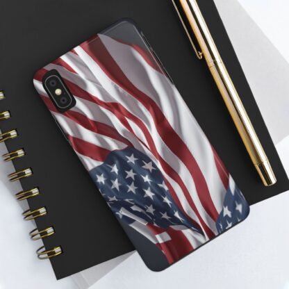 Patriotic Tough Phone Case - American Flag Design - Image 8