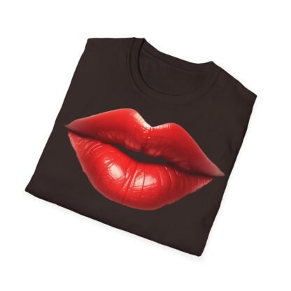 Unisex Softstyle T-Shirt Red Lips - Image 16