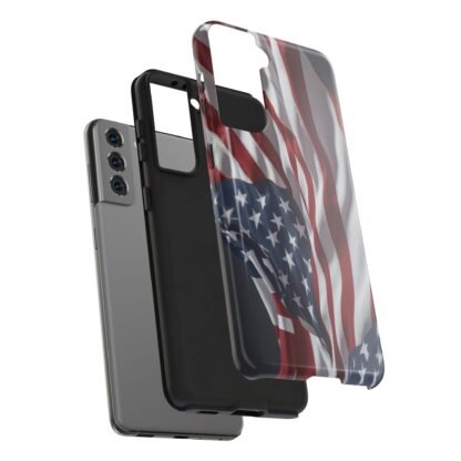 Patriotic Tough Phone Case - American Flag Design - Image 36