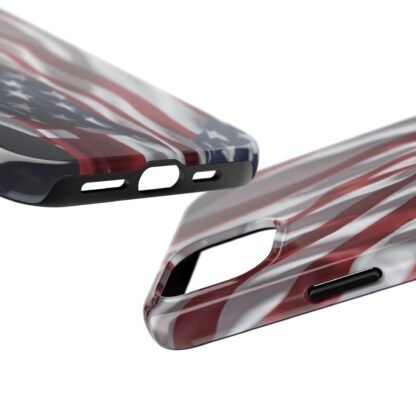 Patriotic Tough Phone Case - American Flag Design - Image 15