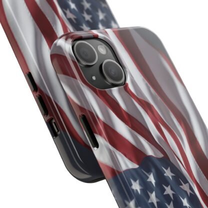 Patriotic Tough Phone Case - American Flag Design - Image 14