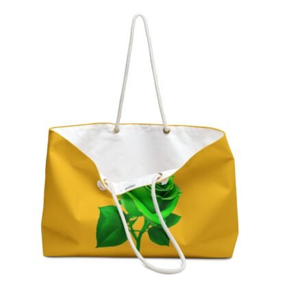 Weekender Tote Bag Green rose figure - Image 3