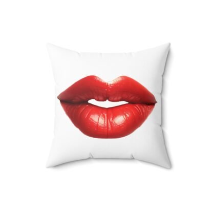 Spun Polyester Square Pillow Red Hot Lips - Image 5