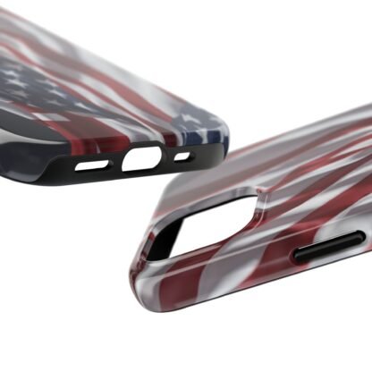 Patriotic Tough Phone Case - American Flag Design - Image 3