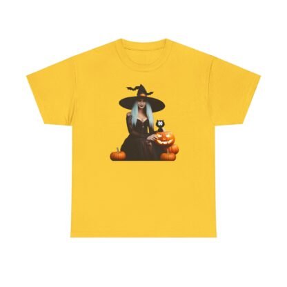 Halloween witch T shirt Unisex Heavy Cotton Tee - Image 21