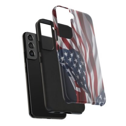 Patriotic Tough Phone Case - American Flag Design - Image 32