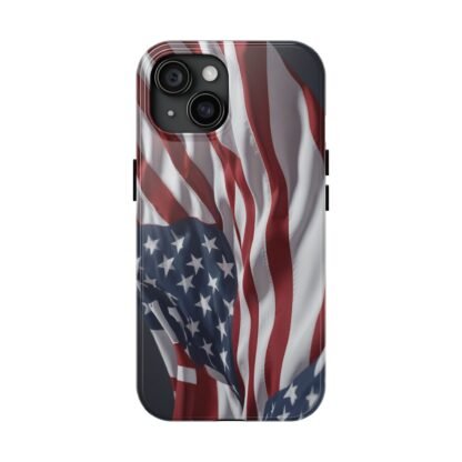 Patriotic Tough Phone Case - American Flag Design - Image 2