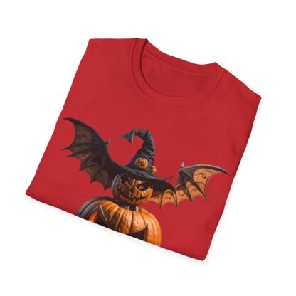 Halloween Unisex Softstyle T-Shirt Pumpkin and pumpkin bat - Image 60