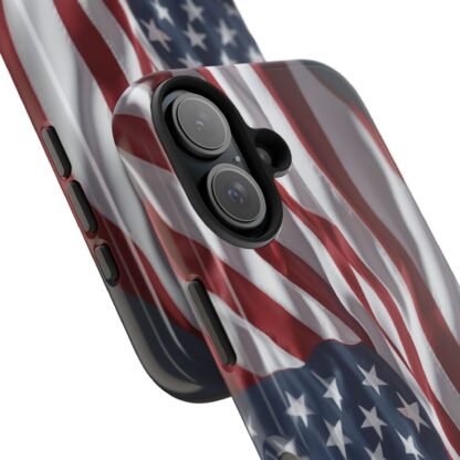 Patriotic Tough Phone Case - American Flag Design - Image 44