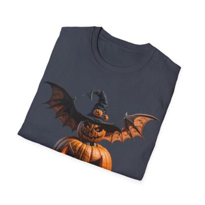 Halloween Unisex Softstyle T-Shirt Pumpkin and pumpkin bat - Image 56