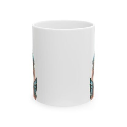 Artistic Ceramic Mug with Amazon woman Design, Unique Gift for Tea and Coffee Lovers, Perfect for Home or Office Decor, Creative Mug for [...] - Image 2
