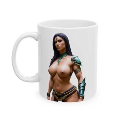 Artistic Ceramic Mug with Amazon woman Design, Unique Gift for Tea and Coffee Lovers, Perfect for Home or Office Decor, Creative Mug for [...] - Image 4