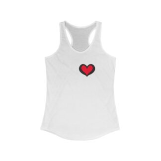 Heartfelt Women's Racerback Tank Top, Cute Summer Shirt, Workout Top, Gift for Her, Casual Fashion
