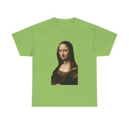 Mona Lisa Art Tee - Unisex Heavy Cotton Shirt, Graphic Tee, Art Lover Gift, Museum Tee, Casual Wear, Unique Art Apparel - Image 29