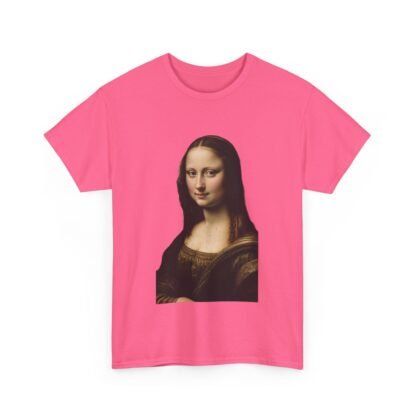 Mona Lisa Art Tee - Unisex Heavy Cotton Shirt, Graphic Tee, Art Lover Gift, Museum Tee, Casual Wear, Unique Art Apparel - Image 43