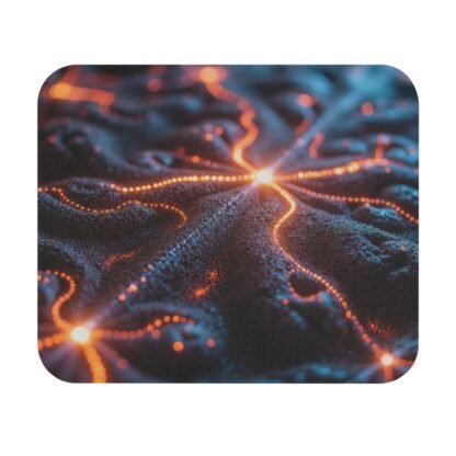 Illuminated Abstract Mouse Pad, Computer Desk Accessory, Gamer Mousepad, Stylish Office Decor, Unique Gift Idea
