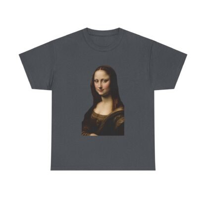 Mona Lisa Art Tee - Unisex Heavy Cotton Shirt, Graphic Tee, Art Lover Gift, Museum Tee, Casual Wear, Unique Art Apparel - Image 37