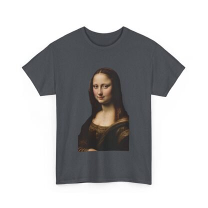 Mona Lisa Art Tee - Unisex Heavy Cotton Shirt, Graphic Tee, Art Lover Gift, Museum Tee, Casual Wear, Unique Art Apparel - Image 39