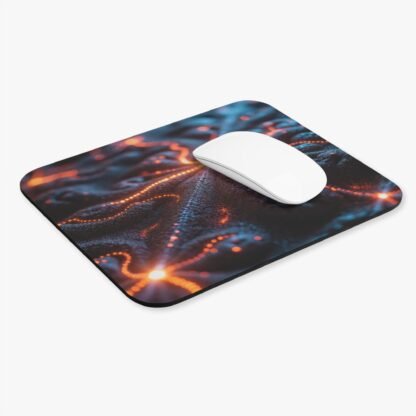 Illuminated Abstract Mouse Pad, Computer Desk Accessory, Gamer Mousepad, Stylish Office Decor, Unique Gift Idea - Image 3