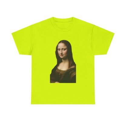 Mona Lisa Art Tee - Unisex Heavy Cotton Shirt, Graphic Tee, Art Lover Gift, Museum Tee, Casual Wear, Unique Art Apparel - Image 25