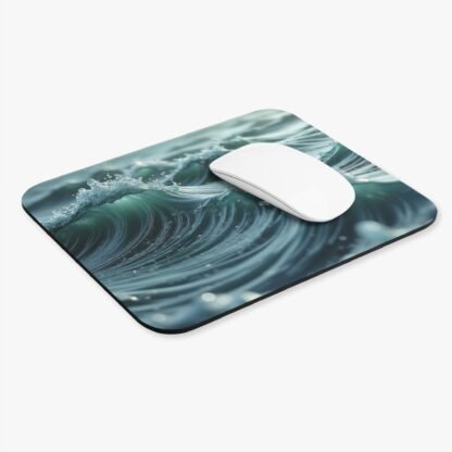 Ocean Waves Mouse Pad, Coastal Desk Decor, Ocean Lover Gift, Nautical Office Accessory, Beach-Themed Mouse Pad - Image 3