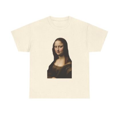 Mona Lisa Art Tee - Unisex Heavy Cotton Shirt, Graphic Tee, Art Lover Gift, Museum Tee, Casual Wear, Unique Art Apparel - Image 21