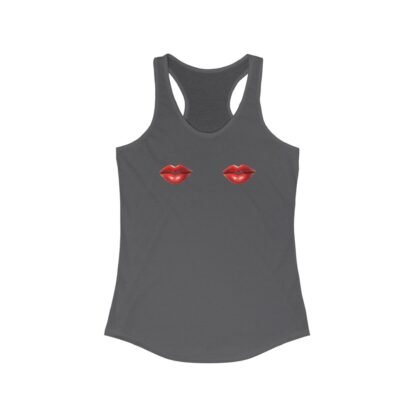 Red Lips Racerback Tank Top, Summer Shirt, Casual Wear, Trendy Workout Top, Gift for Her, Valentine's Day Apparel - Image 25