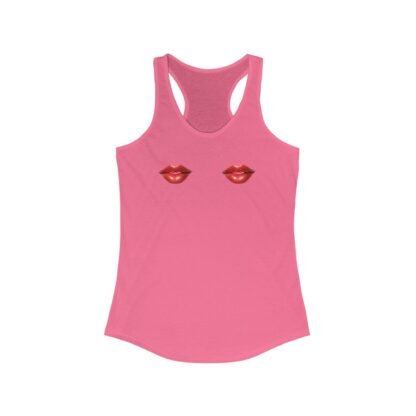Red Lips Racerback Tank Top, Summer Shirt, Casual Wear, Trendy Workout Top, Gift for Her, Valentine's Day Apparel - Image 29