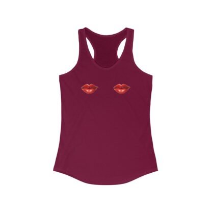 Red Lips Racerback Tank Top, Summer Shirt, Casual Wear, Trendy Workout Top, Gift for Her, Valentine's Day Apparel - Image 31