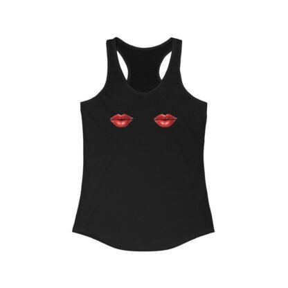 Red Lips Racerback Tank Top, Summer Shirt, Casual Wear, Trendy Workout Top, Gift for Her, Valentine's Day Apparel - Image 5
