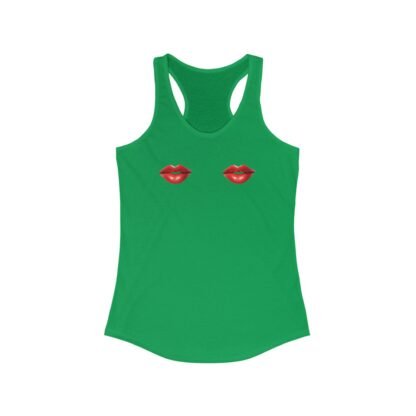 Red Lips Racerback Tank Top, Summer Shirt, Casual Wear, Trendy Workout Top, Gift for Her, Valentine's Day Apparel - Image 15