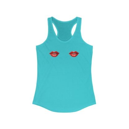 Red Lips Racerback Tank Top, Summer Shirt, Casual Wear, Trendy Workout Top, Gift for Her, Valentine's Day Apparel - Image 17