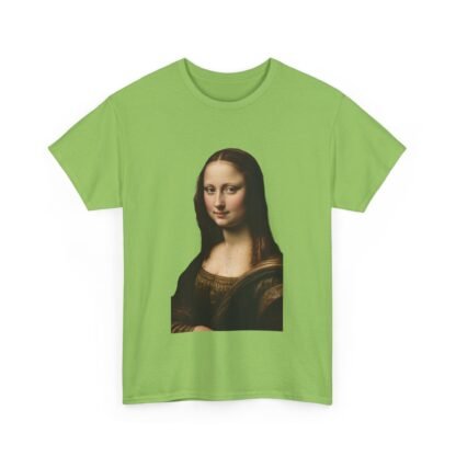 Mona Lisa Art Tee - Unisex Heavy Cotton Shirt, Graphic Tee, Art Lover Gift, Museum Tee, Casual Wear, Unique Art Apparel - Image 31