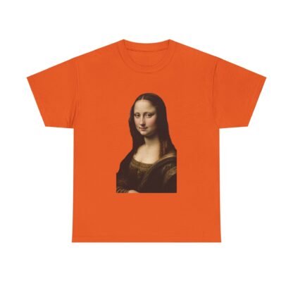 Mona Lisa Art Tee - Unisex Heavy Cotton Shirt, Graphic Tee, Art Lover Gift, Museum Tee, Casual Wear, Unique Art Apparel - Image 13