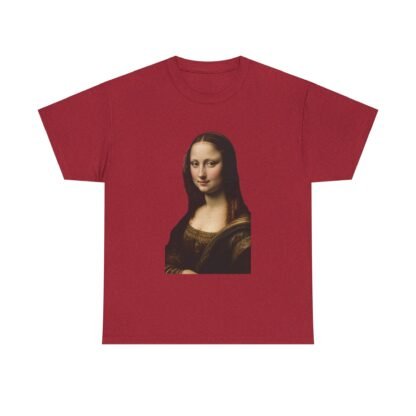 Mona Lisa Art Tee - Unisex Heavy Cotton Shirt, Graphic Tee, Art Lover Gift, Museum Tee, Casual Wear, Unique Art Apparel - Image 45
