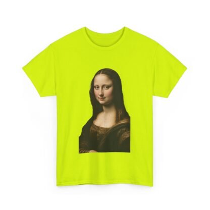 Mona Lisa Art Tee - Unisex Heavy Cotton Shirt, Graphic Tee, Art Lover Gift, Museum Tee, Casual Wear, Unique Art Apparel - Image 27