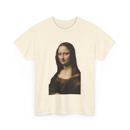 Mona Lisa Art Tee - Unisex Heavy Cotton Shirt, Graphic Tee, Art Lover Gift, Museum Tee, Casual Wear, Unique Art Apparel - Image 23
