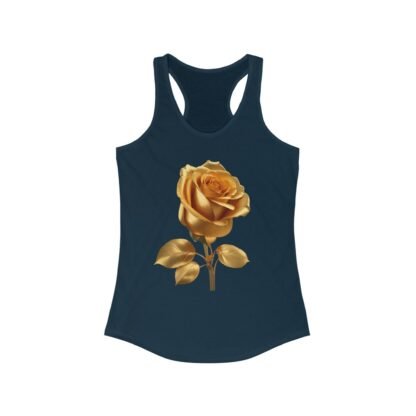 Gilded Rose Racerback Tank, Floral Workout Top, Summer Fashion, Gift for Her, Casual Chic, Yoga, Beachwear - Image 23