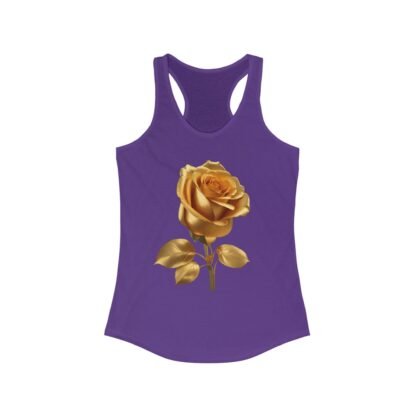 Gilded Rose Racerback Tank, Floral Workout Top, Summer Fashion, Gift for Her, Casual Chic, Yoga, Beachwear - Image 27