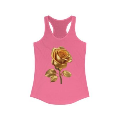 Gilded Rose Racerback Tank, Floral Workout Top, Summer Fashion, Gift for Her, Casual Chic, Yoga, Beachwear - Image 29