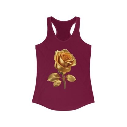 Gilded Rose Racerback Tank, Floral Workout Top, Summer Fashion, Gift for Her, Casual Chic, Yoga, Beachwear - Image 31