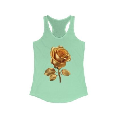 Gilded Rose Racerback Tank, Floral Workout Top, Summer Fashion, Gift for Her, Casual Chic, Yoga, Beachwear - Image 13